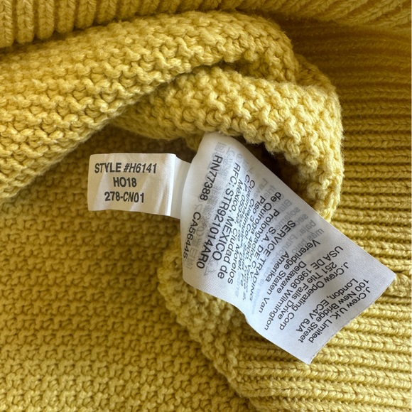 J Crew 100% Cotton Waffle Crewneck Sweater in Butter Yellow - Size S 🧈 - Picture 4 of 9